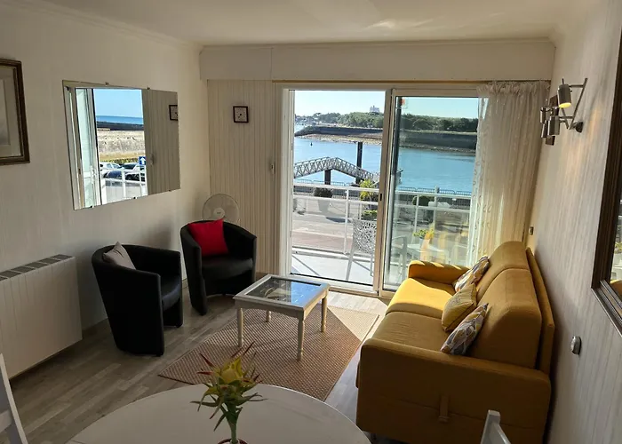 Vue Panoramique Port Et Ocean